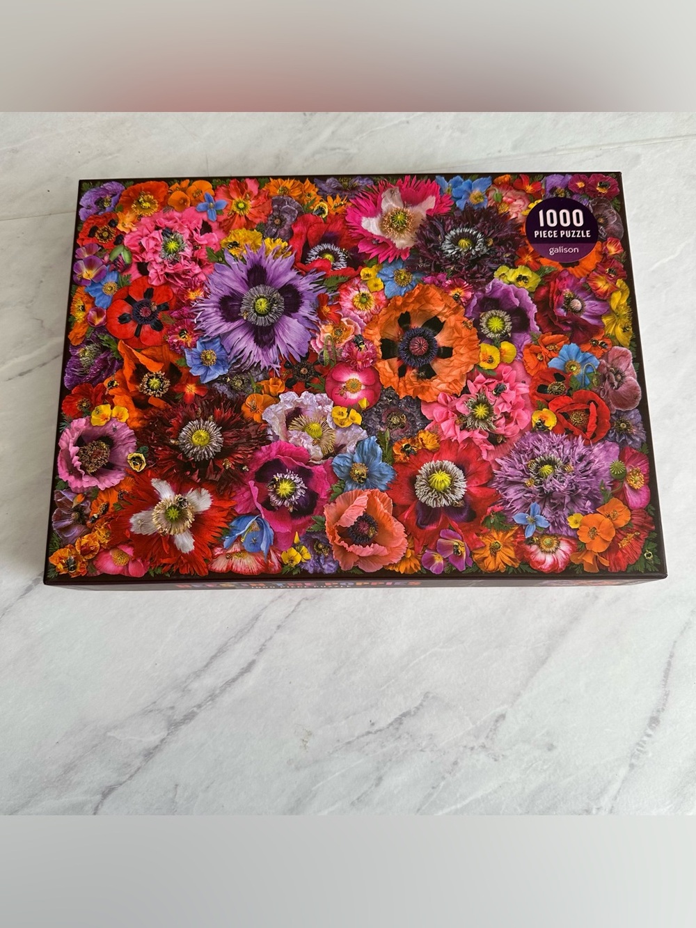Bees in the Poppies 1000 Piece Jigsaw Puzzle By Galison Complete in Box EUC